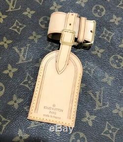 100% Authentic Louis Vuitton Large Luggage Name ID Tag with Strap 1 Set France