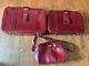 1970's 3 Pc/set World Traveler Luggage Faux Leather Suitcase Bag Carryon Read