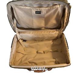 2 Hartmann Tweed & Leather 24 & 22 Rolling Wheeled Luggage Bag Vintage Cases
