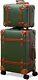 2 Pc Nzbz Vintage Style Luggage Set Cute Retro Trunk Luggage Green 14 & 28 New