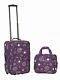 2 Piece Luggage Set Polyester Purple New