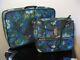 2 Vintage 60s Floral Skyway Luggage 24x16x7 Suitcase & Overnight Weekend Bag Set