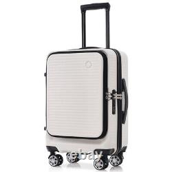20 Carry-on Luggage + Carrying Case Lightweight with Front Pocket & USB Port