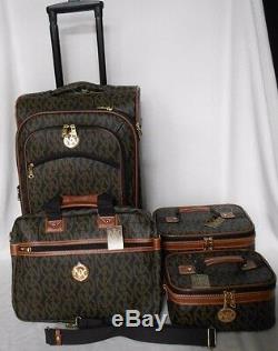 22 SPINNER CARRY ON LUGGAGE ROLLING WHEELED 4 PIECE SUITCASE SET NX XN Pattern