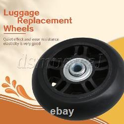 2Pcs Luggage Suitcase Wheels Roller Bearings Repair Kit 110lbs Black