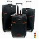3 Pc Black Expandable Spinner Rolling Suitcase Luggage Travel Set Carry On New