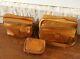 3 Pc Set Hartmann Belting Leather Luggage Messenger, Carry-on & Toiletry Case
