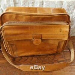 3 Pc Set Hartmann Belting Leather Luggage Messenger, Carry-On & Toiletry Case