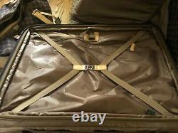3+ Pc Set VTG Brown RALPH LAUREN Monogram LUGGAGE SET Suitcase Tote Garmet BAGS