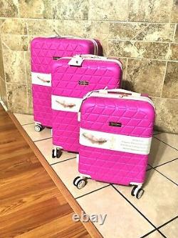 3-Pcs Jessica Simpson Hardside Spinner Suitcase Luggage Set