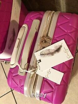 3-Pcs Jessica Simpson Hardside Spinner Suitcase Luggage Set