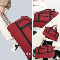 3 Piece Expandable Travel Carry-on Luggage Rolling Suitcase Wheeled Duffle Bag