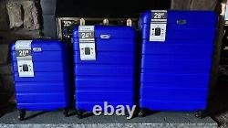 3 Piece Luggage Sets Hard Shell Suitcase Set with Spinner Wheels 20 24 28 NOB