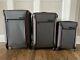 3 Piece New Tumi Luggage Set In Gray (msrp $2,235) Ballistic Nylon 4 Wheels