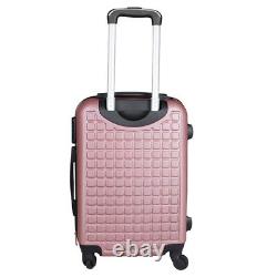 3 Piece/Set Luggage Hard Shell Cases ABS 360° Wheeled Suitcase Bags 20 24 28