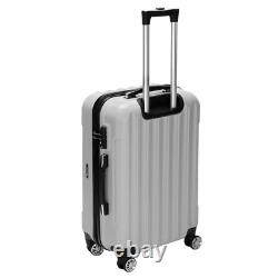 3-Piece TSA-Lock Spinner Luggage Set in Elegant Gray