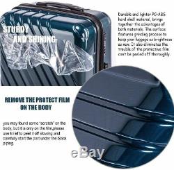 3 pieces set Expandable Luggage Sets Hardside Spinner Luggage TSA lock suitcase