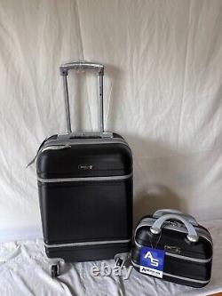 $350 American Sport Plus 20 Hard-case Luggage Expandable Carry On 2 Piece Set