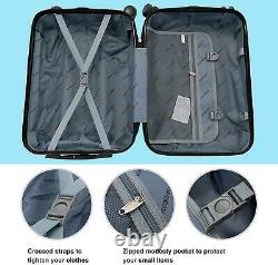 3PCS 20 24 28 Luggage Travel Set Bag ABS Trolley Suitcase Spinner Hardshell