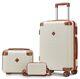 3pcs Luggage Set 4-wheel Suitcase Hardside Spinner Lightweight