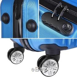 3PCS Luggage Set Travel Bag Trolley ABS Spinner Hard Shell Suitcase 20 24 28