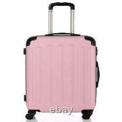 3Pcs 20/24/28 Luggage Travel Set Bag Tsa Lock Trolley Carry On Suitcase Pink
