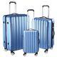3pcs 20/24/28 Luggage Travel Set Bag Wheels Trolley Business Suitcase With Lock