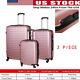3piece Luggage Case Sets Hard Shell Suitcase+spinner Wheels Lightweight 202428