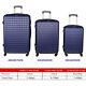 3pcs Luggage Wheeled Spinner Travel Bag Lightweight Hard Shell Suitcase Set Sale