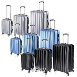 3piece Travel Luggage Set Hardside ABS Suitcase Home Personal Belongings Storage
