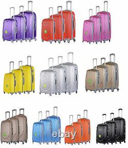 4 Wheel Spinner Hard Shell Trolley Suitcase Luggage Set Cabin Case Travel Bag UK