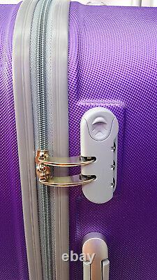 4 Wheel Spinner Hard Shell Trolley Suitcase Luggage Set Cabin Case Travel Bag UK