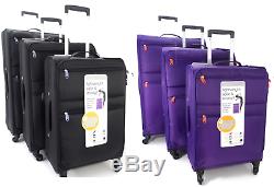 4 Wheel Spinner Set Of 3/Single Lightweight Cabin Luggage Travel Suitcases Bag