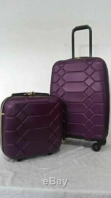 $400 Aimee Kestenberg Diamond 2-PC Carry-On Luggage Set Under seat Bag