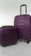 $400 Aimee Kestenberg Diamond 2-pc Carry-on Luggage Set & Under Seat Bag Purple