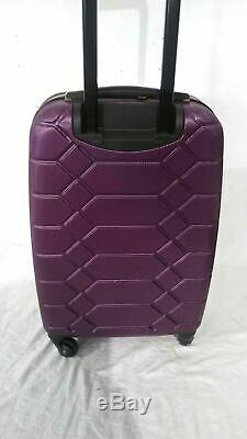 $400 Aimee Kestenberg Diamond 2-PC Carry-On Luggage Set & Under seat Bag Purple