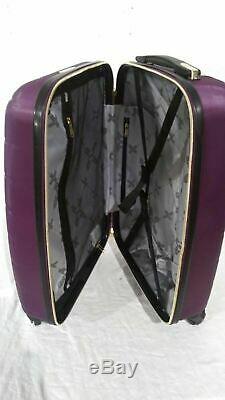 $400 Aimee Kestenberg Diamond 2-PC Carry-On Luggage Set & Under seat Bag Purple
