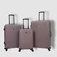 $441 Tag Riverside Purple 3-piece Luggage Carry-on Check-in Hard Suitcase Set