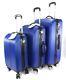 8 Wheel Lightweight Spinner Set 3 Trolley Suitcase Luggage Travel Case Cabin Bag