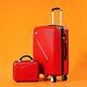 Abs+pc Suitcase Set Luggage With Spinner Wheels Luggage Bag Fashion Red Black 26