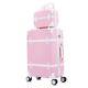 Abs Retro Luggage Women Trolley Bag Vintage Suitcase Set On Wheels 20 To 26 In