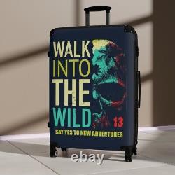 Adventure-Themed Human Skull Luggage Set Walk Into the Wild Travel Essential