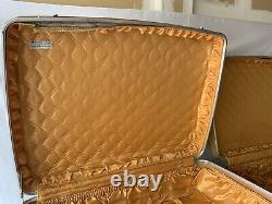 Airway Vintage Three Piece Set Luggage Hardcase Suitcase Yellow