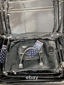 American Flyer Argyle Jacquard -5PC Luggage set -Black