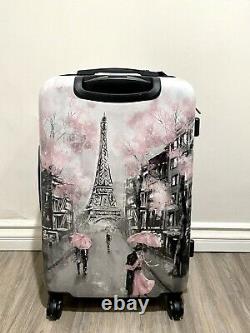 American Flyer Hardshell Rolling Spinner Luggage 25 Suitcase Paris In Spring