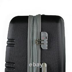 American Green Travel 3-PC Hardside Spinner Luggage Set with TSA Lock Black