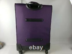American Tourister 4 Piece Softside Luggage Set Purple Rolling Suitcases