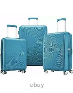 American Tourister Curio 3-piece Hardside Spinner Luggage Set Blue