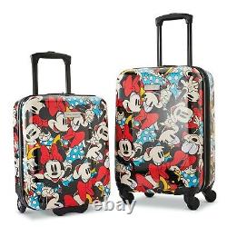American Tourister Disney Hardside Roll Aboard 2 Piece Luggage Set. Minnie Mouse