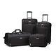 American Tourister Fieldbrook Xlt Softside Upright Luggage, Black, 4-piece Set